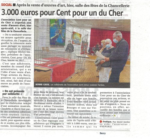 100pour1 du Cher rencontre 02 10 2021 presse 2