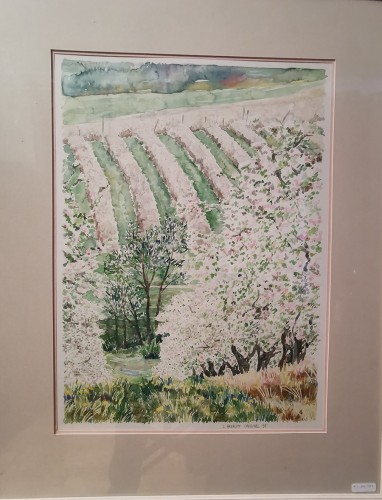 1 catherine arnault carbonel pommiers en fleurs du cote de st martin d auxigny 60x76cmeuros