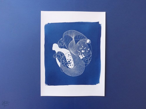 22 1 heloise bossard cyanotype non encadre numerote sireneeuros
